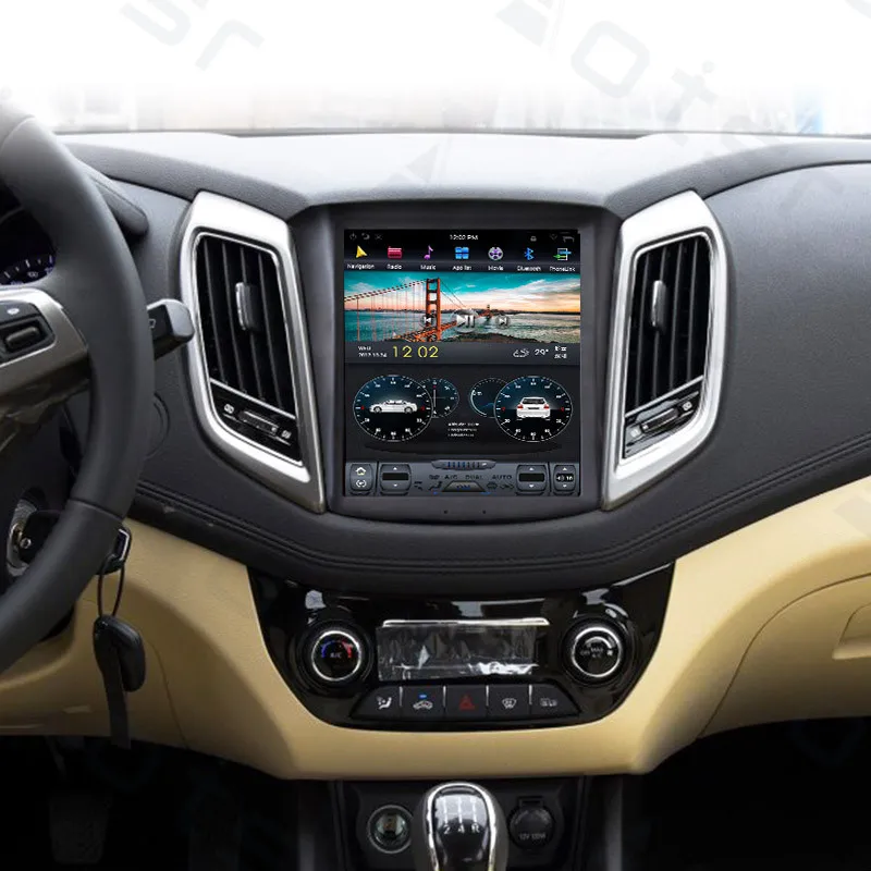 Flash Deal Tesla style Android 9.0 Car GPS Navigation car No DVD Player For Changan EADO 2016 2017 AutoStereo radio tape recorder head unit 4