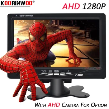 

Koorinwoo AHD 7 Inch 1280P LCD Monitor Mirror With 170 Wide Angle Starlight Metal Body Car Rear View Camera Trunk Camera BUS 10M