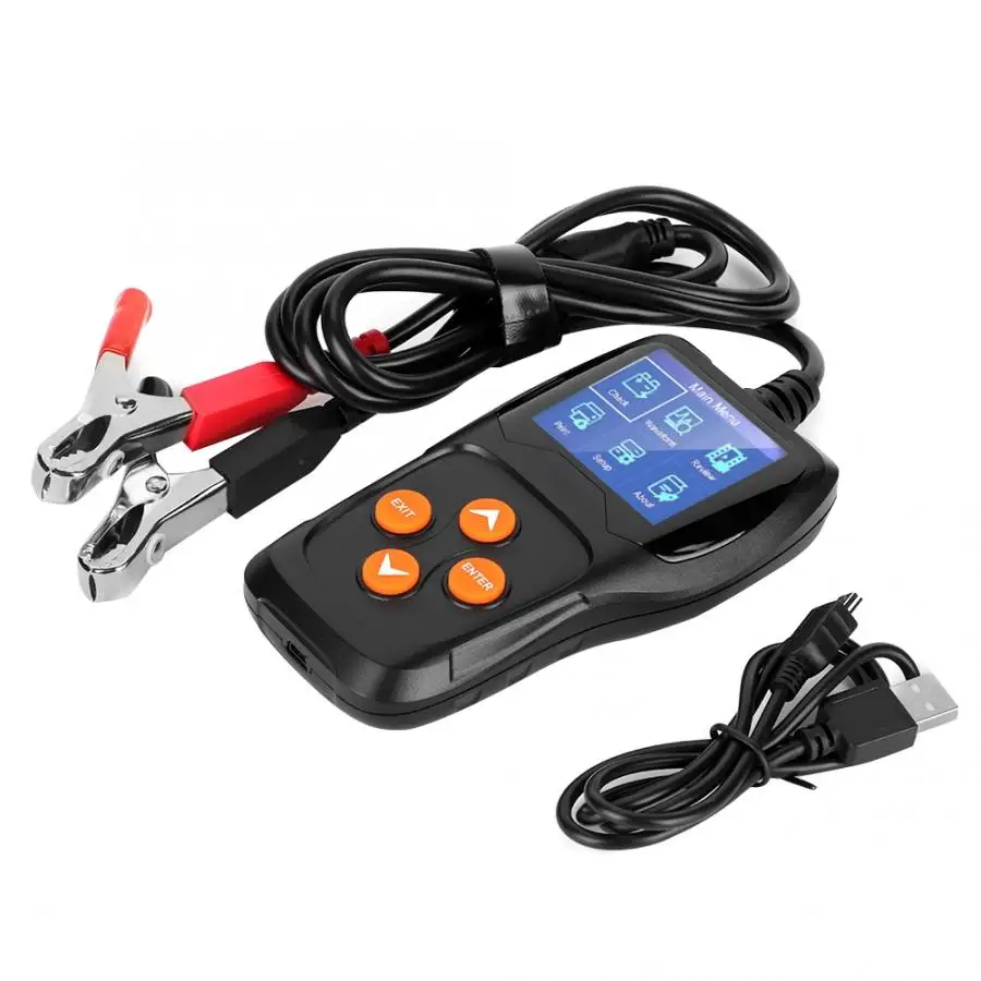 

Car Battery Tester Automatic Battery Analyzer Motorcycle Car Battery checker Kit 8~16V for Vehicle Adapter Auto Diagnostic tool