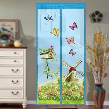 

Door Screen Hands free Magnetic Mosquito Net Soft Yarn Door Curtain Anti Insect Fly Mesh