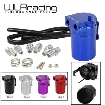 

WLR - Universal Black Baffled Aluminum Oil Catch Tank Can Reservoir Tank with 11mm/13mm/15mm Fittings and Oil dipstick WLR-TK63