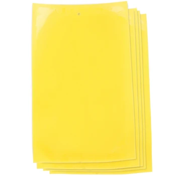 

5x Yellow Sticky Glue Flying Pest Insect Papers Traps Catchers Bugs Size:25x30cm