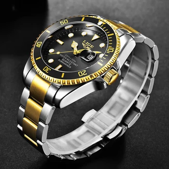 

Watches For Mens 2020 LIGE New Fashion Diver Quartz Men Watch Top Brand Luxury Waterproof Date Clock Male Sports Chronograph+Box