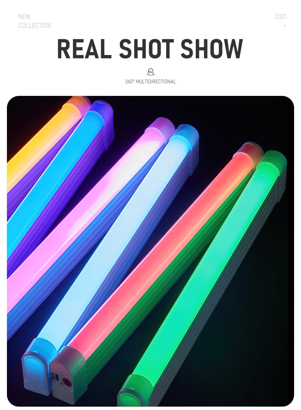 night stand lamps LED Night Light RGB Colorful Rechargeable Neon Tube Atmosphere Fill Lamps Handheld Lighting Decor For Home Bedroom Party Bar wall night light