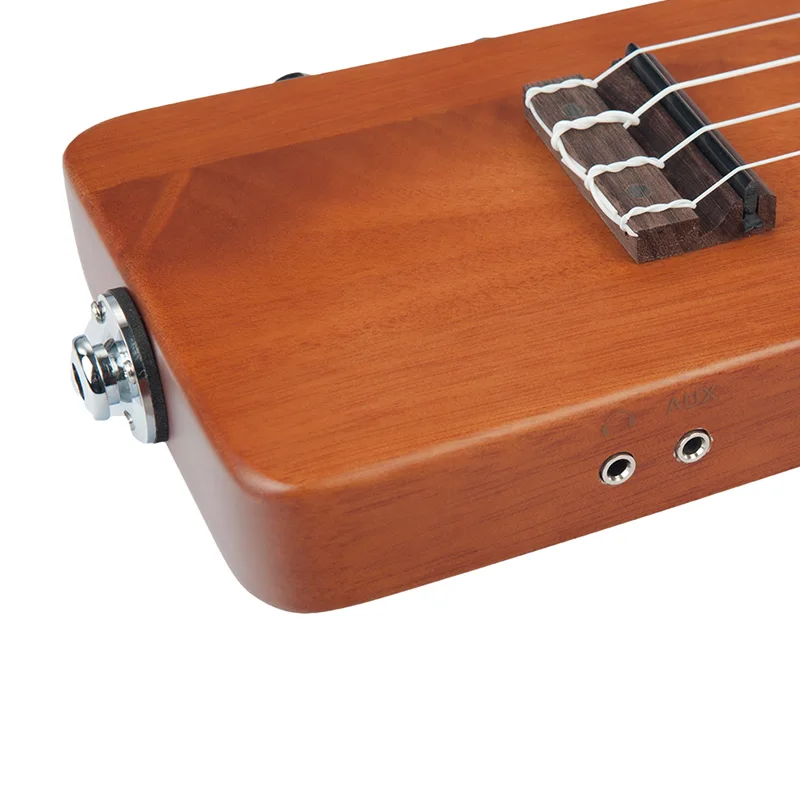 Наоми натуральный 23 дюймов Okoume Электрический Укулеле Ukelele Uke комплект с Gig Bag 3 5 мм