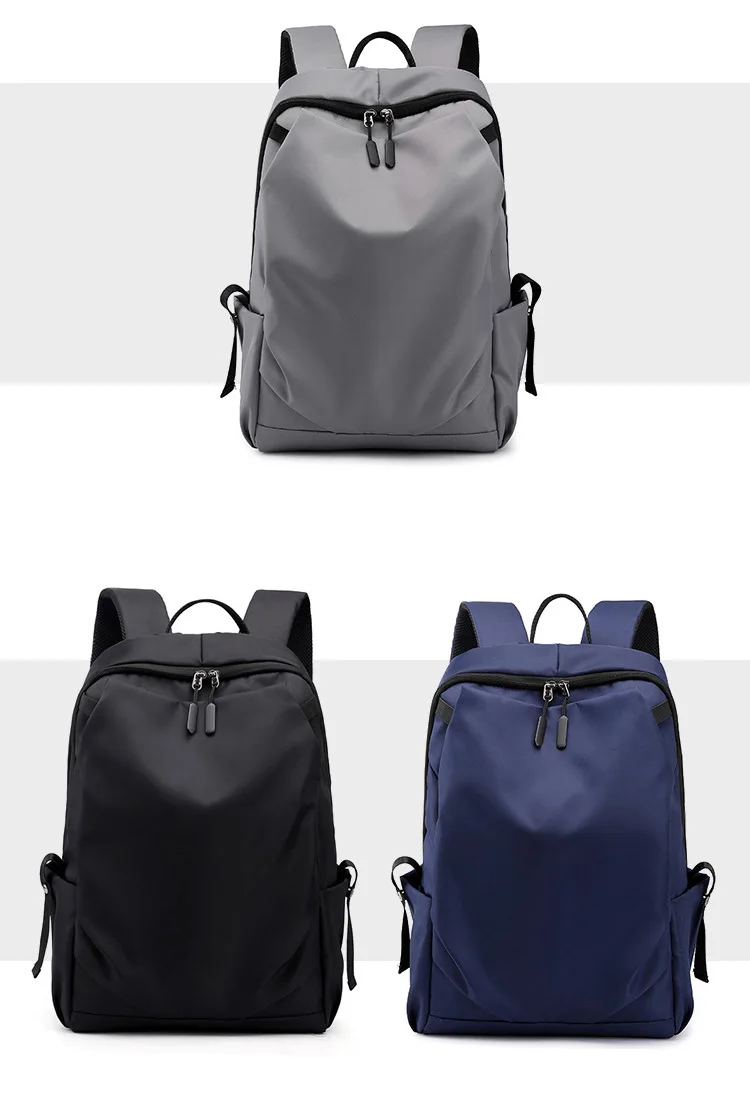 15.6 inch Laptop Backpack Men Waterproof Travel Business USB Backpacks Students School Back Pack Bag Black Grey Leisure Rucksack (8)