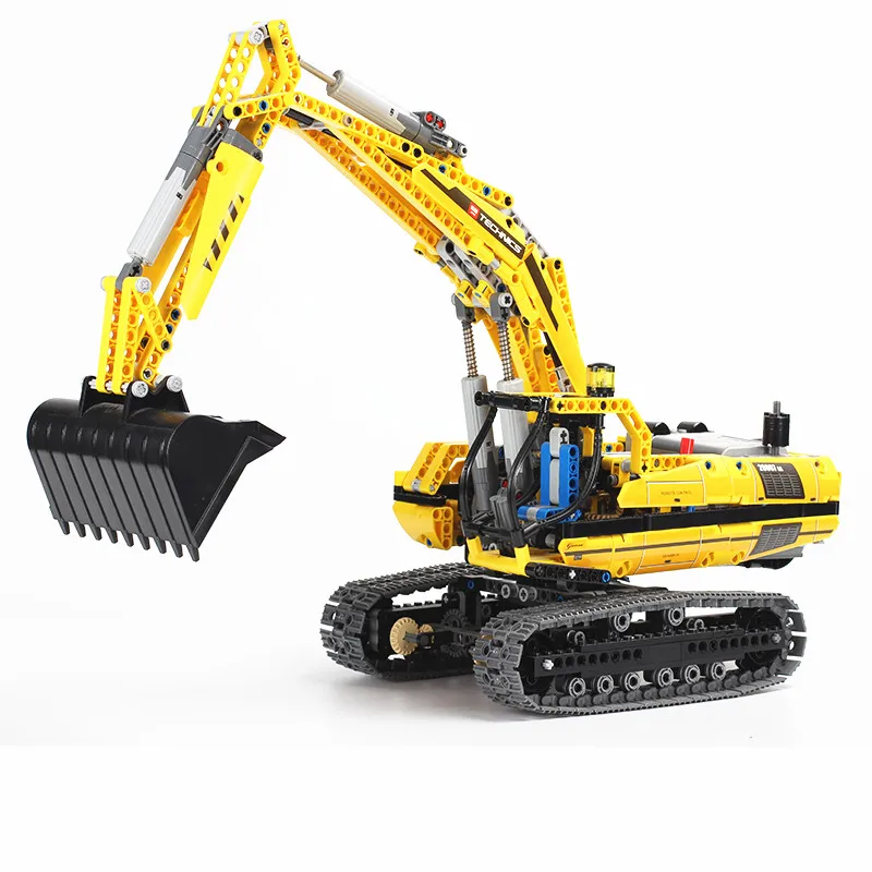 20007 20005 Technic моторизованный экскаватор 1123 шт совместимый 8043 3245 RC строительные блоки для грузовиков кирпичи с мотором - Цвет: 20007 1123pcs