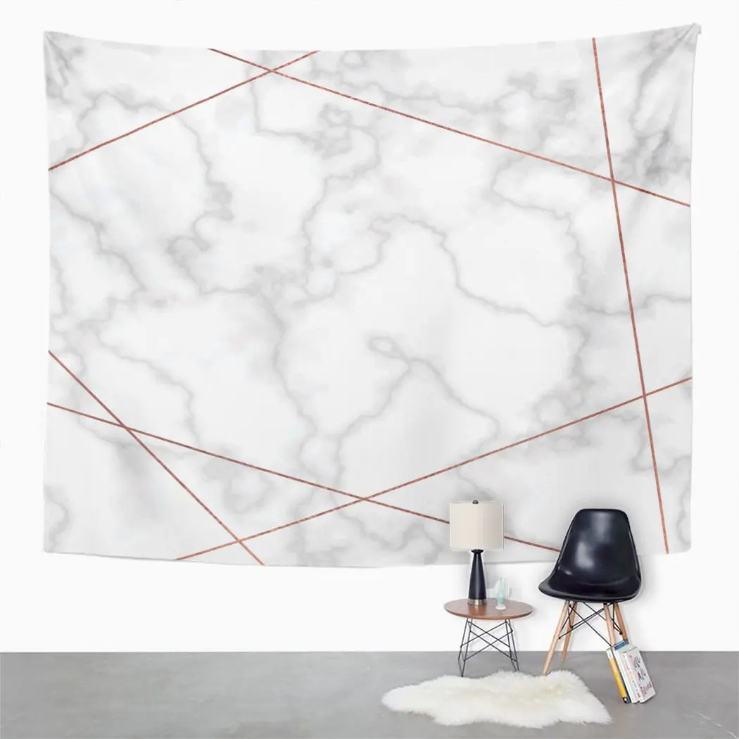 

Simple Tapestry Marble Rose Gold Tapestry For Bedroom Room Decor Wall Hanging Wall Art Tapestry Picnic Mat Beach Towel Bed Cover