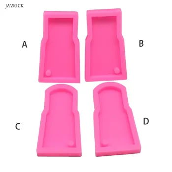 

4 Shapes Tumbler Cup Resin Mold Glass Cup Keychain Pendant Silicone Mold Jewelry Accessories