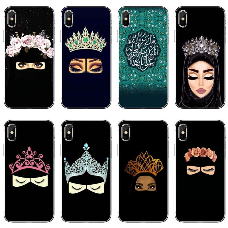 Muslim Islamic Girl Eyes Arabic Hijab For Xiaomi Redmi Note 7 6 6A 5A 4 4A 3 pro S2 5 plus 4x Pocophone F1 Soft Transparent case | Мобильные