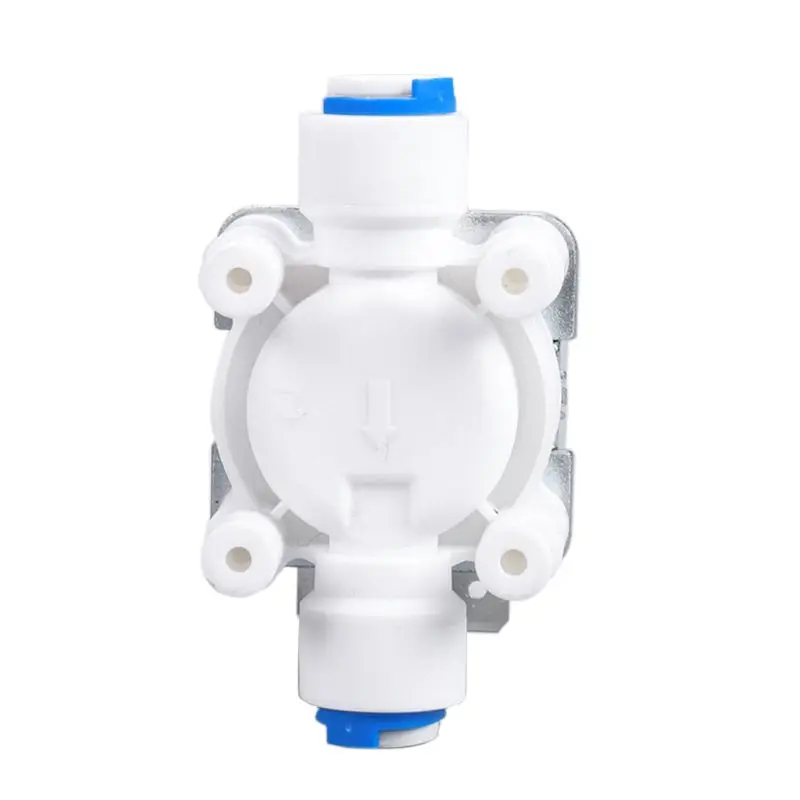 Пластиковый электромагнитный клапан 12 в 24 В 220 В 1/" шланг трубы быстрого подключения очиститель воды питьевой фонтан переключатель регулятора давления