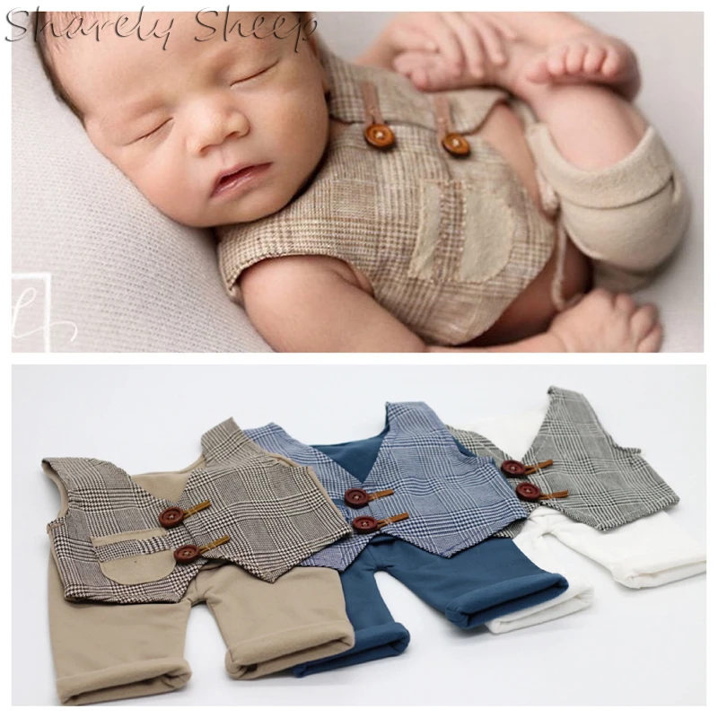 Gilet Pantalon Pour Bebe Garcon Tenues De Seance Photo Accessoires De Photographie Pour Nouveau Ne Vetements D Anniversaire Pour Bebe Aliexpress