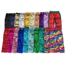 Новые популярные детские штаны с золотыми блестками модные блестящие леггинсы для девочек штаны ярких цветов леггинсы с золотыми блестками Клубные штаны