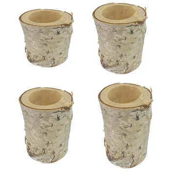 

Wooden Candlestick Candle Holder Table Decoration Lover Romantic Candlelight Dinner Props Wedding Home Christmas Decor