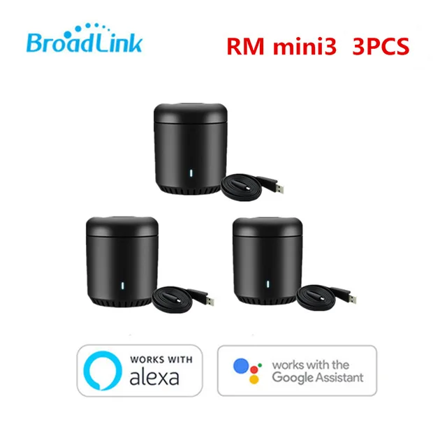 Broadlink RM Mini3 mini3 WiFi IR 4G s пульт дистанционного управления для автоматизации умного дома с помощью приложения для Apple phone xiaomi с Google Alexa - Цвет: 3pcs RM MINI3