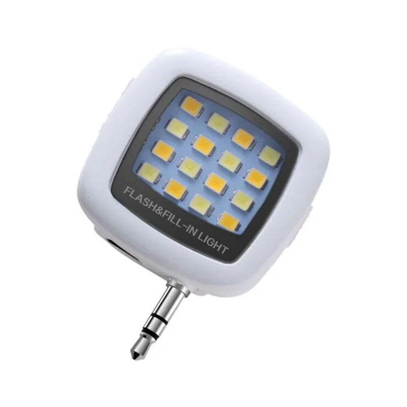 

Mobile Phone Portable Rechargeable LED Flash Light with 16 LED Lamps Selfie Brightness Photography Lamp Fill-in Light