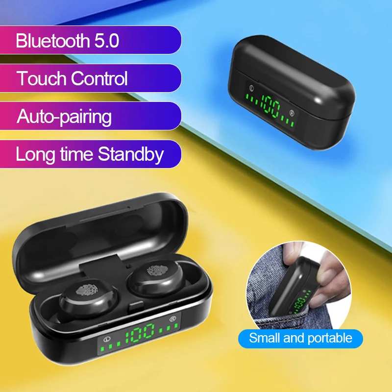 Проводная гарнитура наушники Bluetooth 5 0 7D стерео звук Ipx7 Водонепроницаемая Cvc8.0