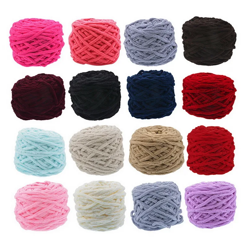 

New Colorful DIY Scarf Hand-knitted Yarn For Hand Knitting Soft Milk Cotton Yarns Thick Wool Sweater Giant Blanket Warm 100g
