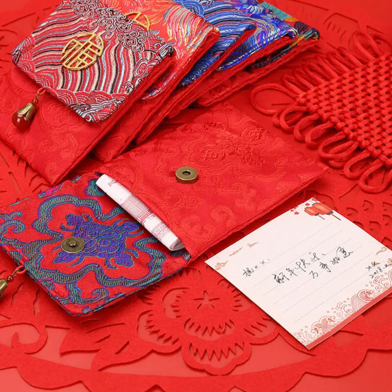Chinese New Year Red Envelopes 3.5 x 6.9 Inches Chinese Red Packets Hong Bao Gift Money Envelopes 6 Designs 120-Pack 