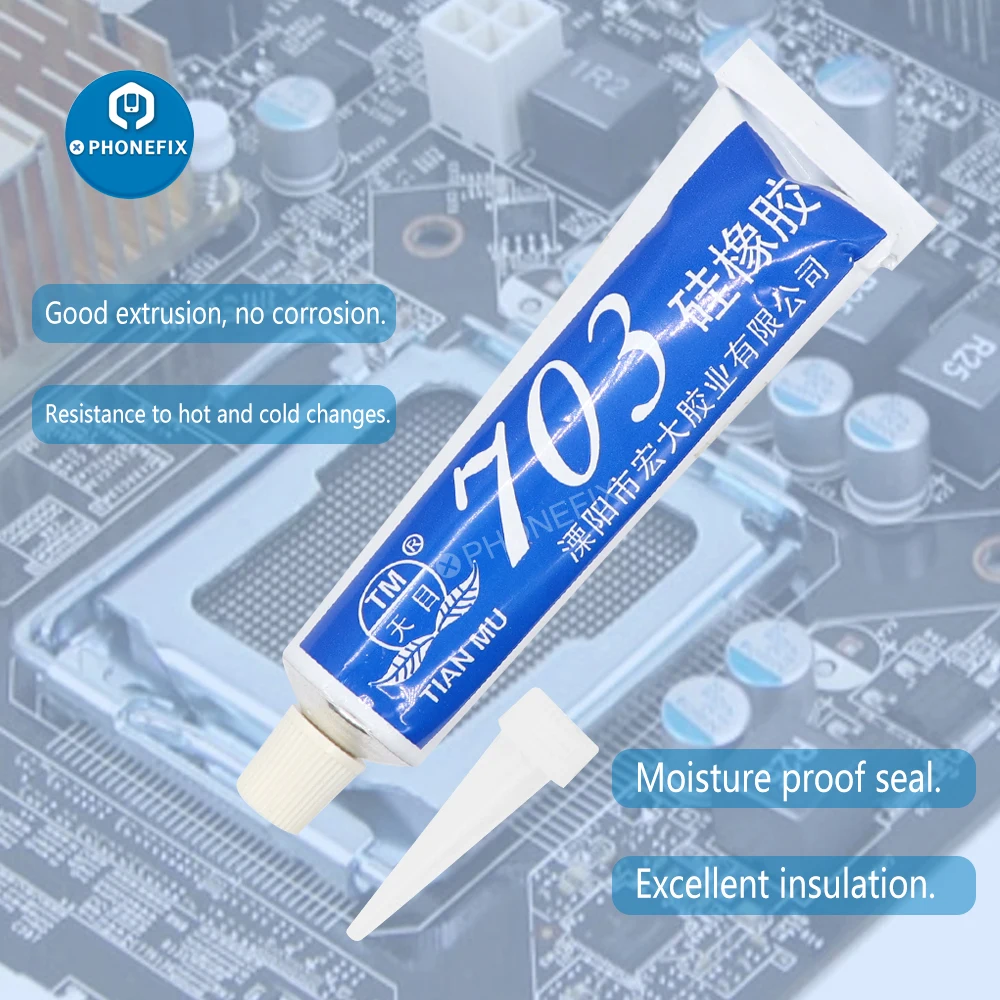 High-Performance Silicone Adhesive Sealant - 45g Industrial-Grade, High Temperature Resistant Silicone Rubber Glue