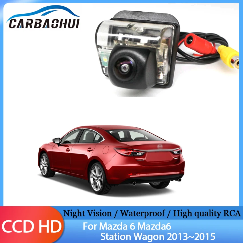 

170 Degree HD 1280x720P Special Vehicle Rear View Camera High quality RCA For Mazda 6 Mazda6 Station Wagon 2013 2014 2015 Car