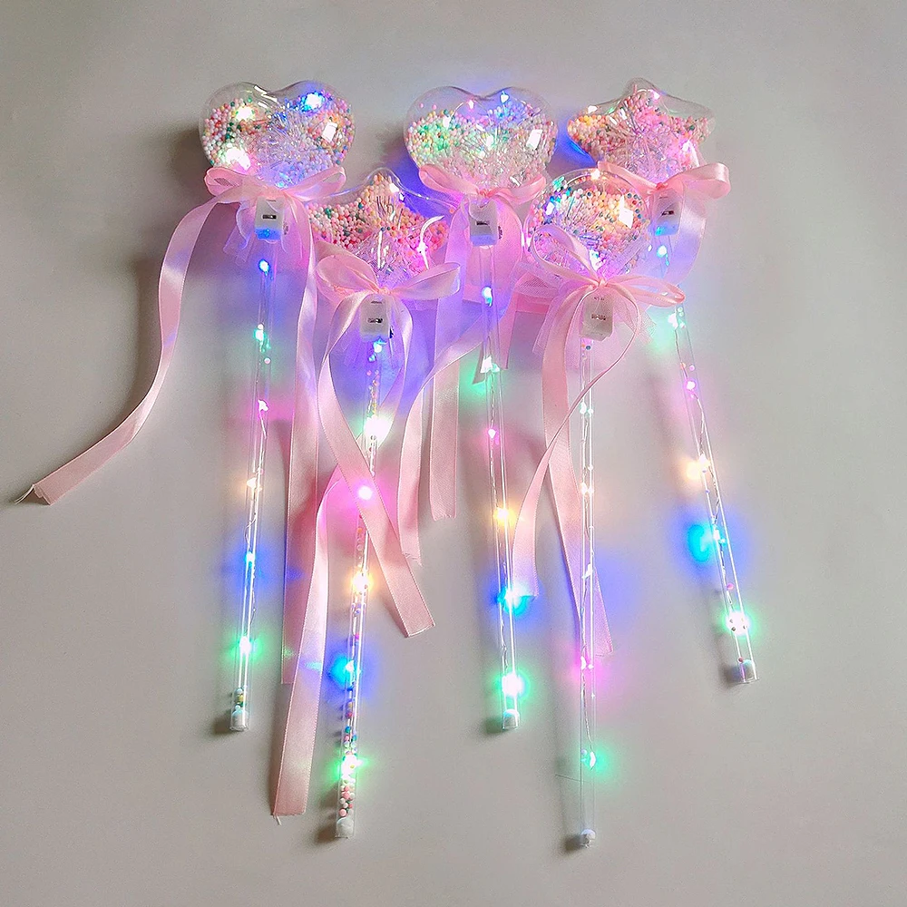 NEW Light up Magic Ball Wand Glow Stick Witch Wizard LED Magic Wands Rave Toy Great 4