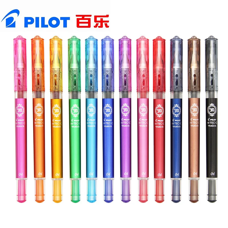 Ручки гелевые PILOT LHM-15C4 HI-TEC-C MAICA 0 4 мм с очень тонким наконечником цветные на водной