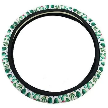 

Cactus Car Steering Wheel Cover Anti Slip and Sweat Absorption Car Cover, Universal Fit, for Women Girls