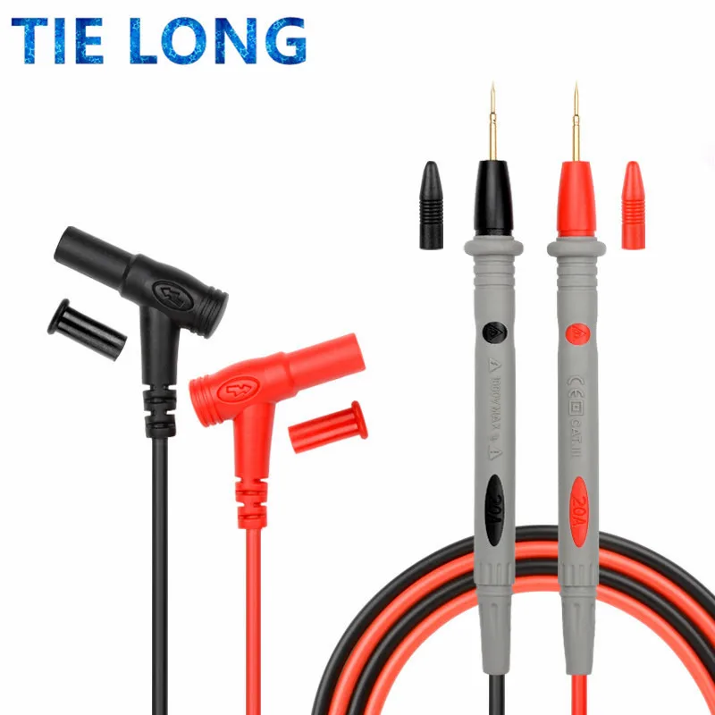 Practical 1000 V 20A Thin Tip Needle Multi Meter Test Probe Digital Multimeter Tester Pen Cable Wire Universal