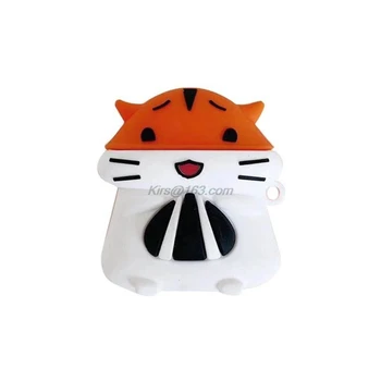 

1 Pcs Lovely Squirrel Protective Case Soft Silicone Cover for Airpods 1/2 Charging Box