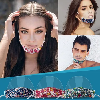 

Mini Shield Washable Reusable Comfortable Mask Transparent Visual Mask mouth caps reusable face shield masque