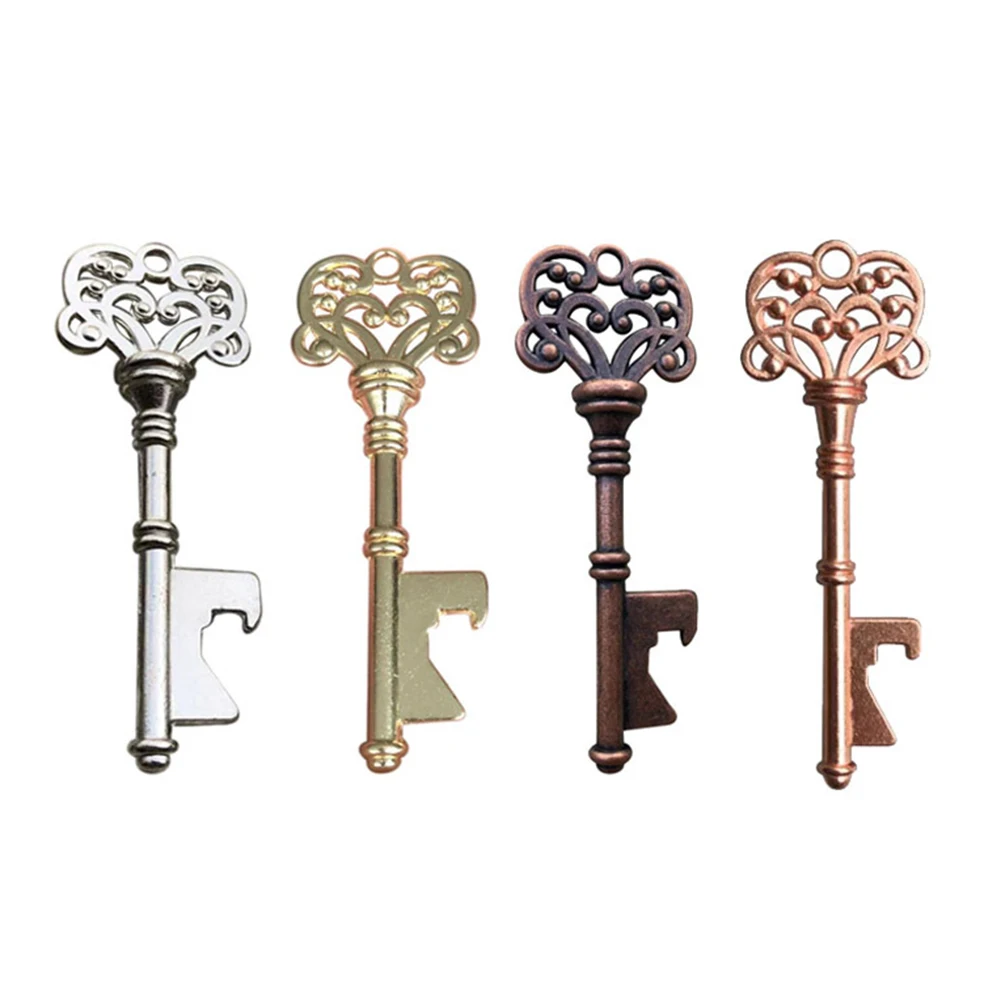 Vintage Portable Key Shape Keychain Beer Bottle Can Opener Party KTV Bar Tool New