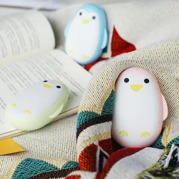 

Rechargeable Handy Pocket Warmer Penguin Portable USB Mini 5200mAh Electric Mobile Power Charger Travel Warming Accessories