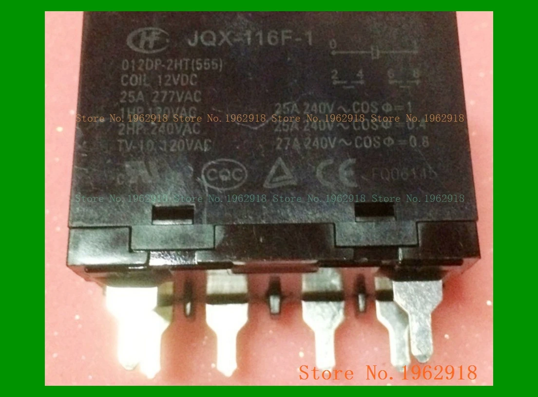 

JQX-116F-1 012DP-2HT 12V 6 25A