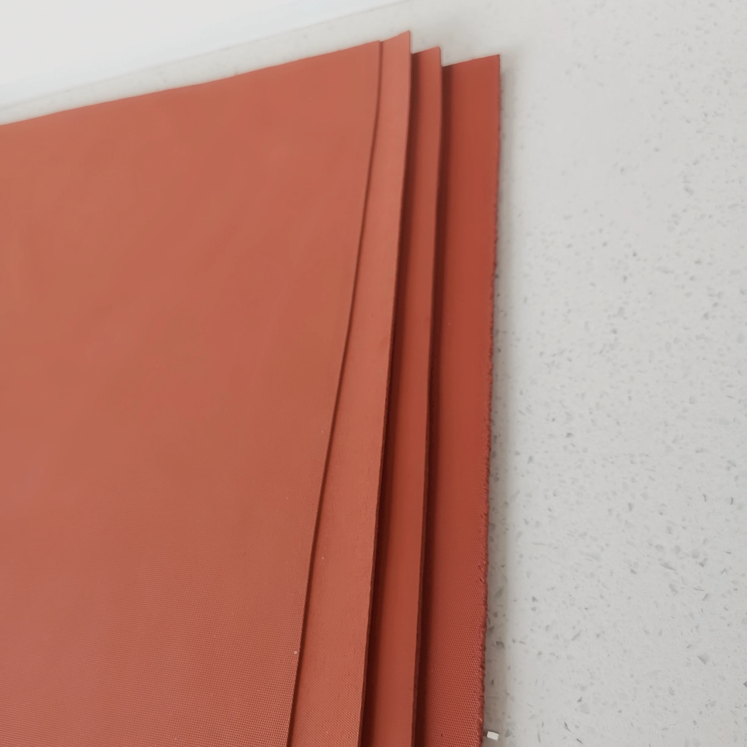 50x50cm 2mm thickness high resistant temperature red foam plate rubber pad silicone rubber use for heat transfer