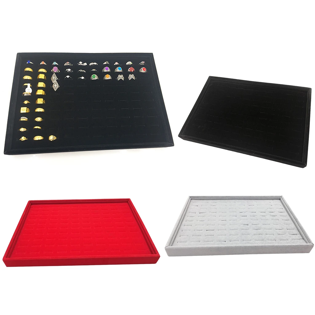 

Ring Earrings Insert Tray Pad Display Showcase Hobby Collection Retailer Box