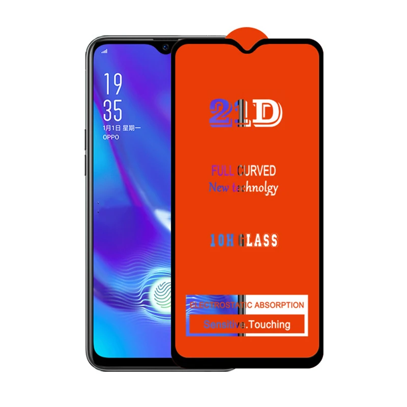 10 шт. 21D закаленное стекло полное покрытие против царапин для OPPO RENO 6,4 6,6 Z F11 Pro K3 K1 A7 A7N A7X Tougen Защитная пленка для экрана