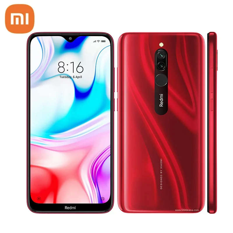 Оригинальный сотовый телефон Xiaomi Redmi 8 Android 32 ГБ/64 Гб Смартфон 5000 мАч батарея Snapdragon