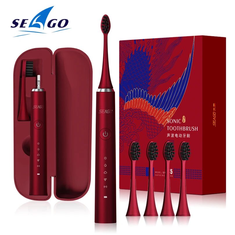 SEAGO Sonic Electric Toothbrush Rechargeable Electronic Tooth Br