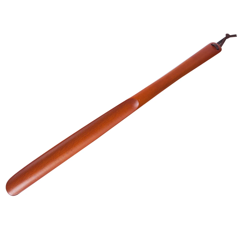 

Practical Accessories Easy Carry Long Handle Aid Tool Durable Portable Hotel Home Wooden Removal For Boots Shoe Horn Lifter