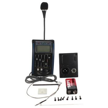 

5 Band EQ Equalizer Pickup Pickup Tuner Tuner for Acoustic Guitar with 6F22 9V battery