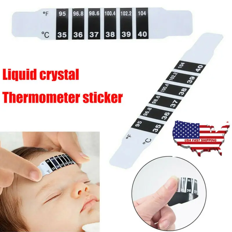 

10pcs/lot Forehead Head Strip Fever Thermometer Baby Child Adult Body Check Test Temperature Monitoring Safe Non-Toxic 30% off