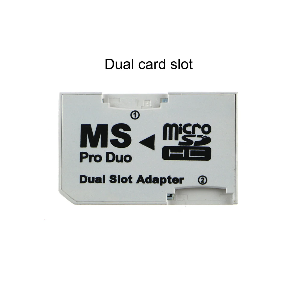 YuXi Memory Card Adapter Micro SD TF Flash Card to Memory Stick MS Pro Duo for PSP Card Single / Dual 2 Slot Adapter