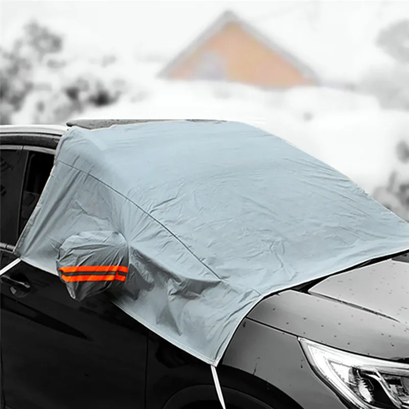 Unversal чехол на лобовое стекло автомобиля снежное стекло Защита от солнца теней зимние защита от мороза водонепроницаемые аксессуары