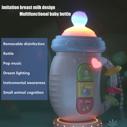 Jouets éducatifs Montessori pour bébés, bouteilles apaisantes électriques, hochets, jouets éducatifs précoces 