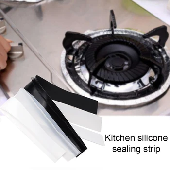 

Kitchen Silicone Stove Counter Gap Cover Heat Resistant Wide & Long Gap Filler Seals Spills Between Counter