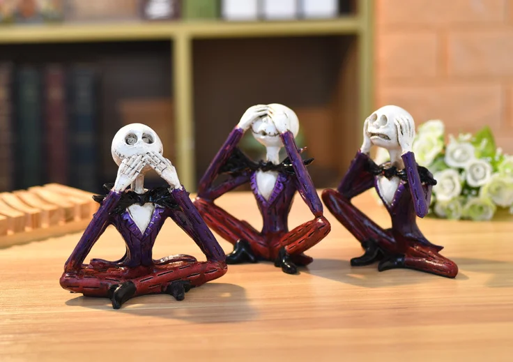 

Полимерная Ремесленная скульптура призрака домашнее настольное украшение аксессуары для украшения на Хэллоуин подарок a4117