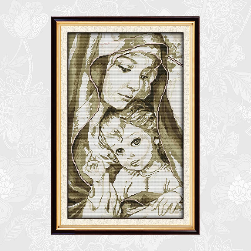 

Needlework,DIY Crafts Cross stitch,Sets For Embroidery kits,Virgin Mary Patterns Count Printed Canvas Cross-Stitching