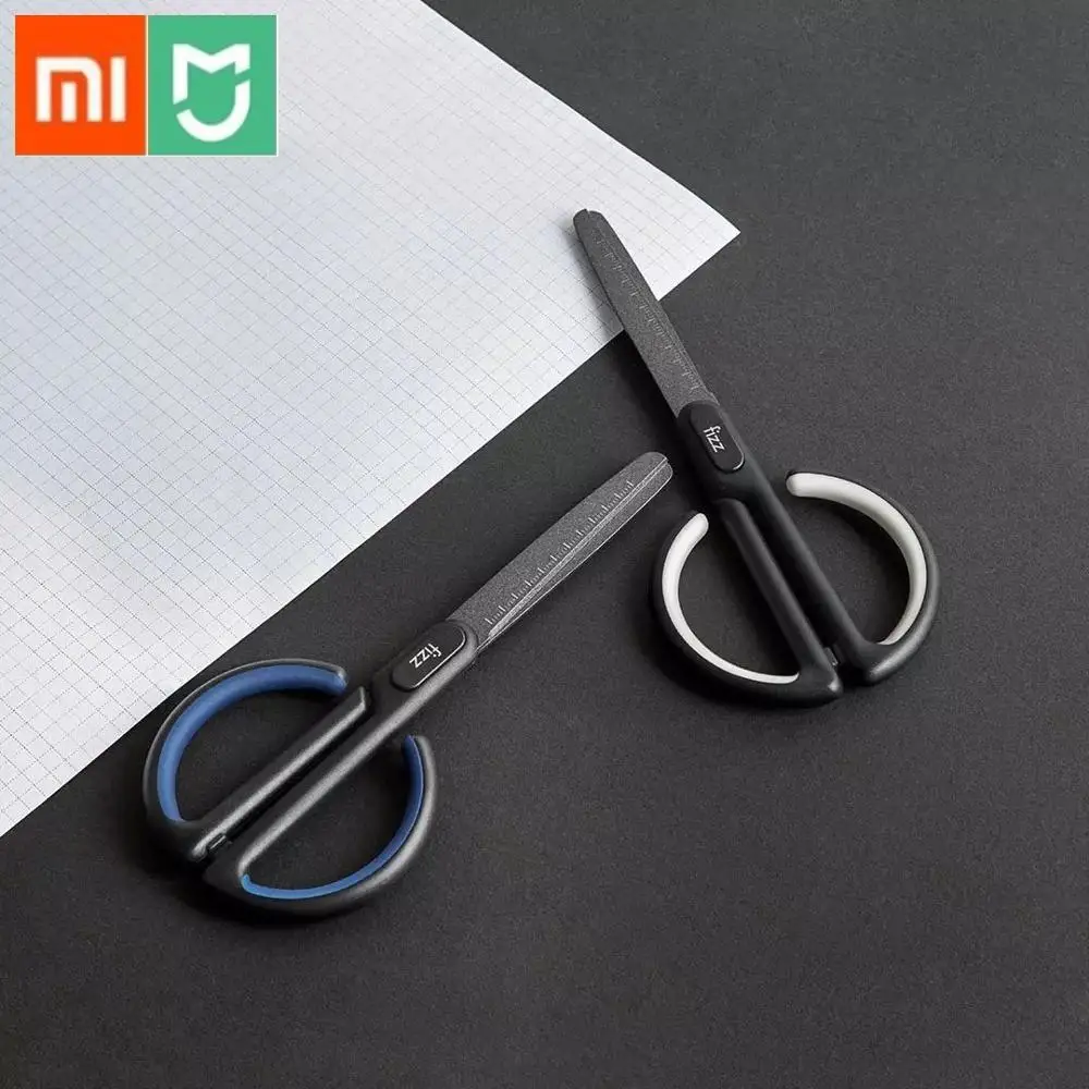 

Xiaomi Mijia Youpin Fizz Teflon Scissors Scale Mark Safe Rounded Cutter Head Fluorine Coating Process Office Stationery Scissors