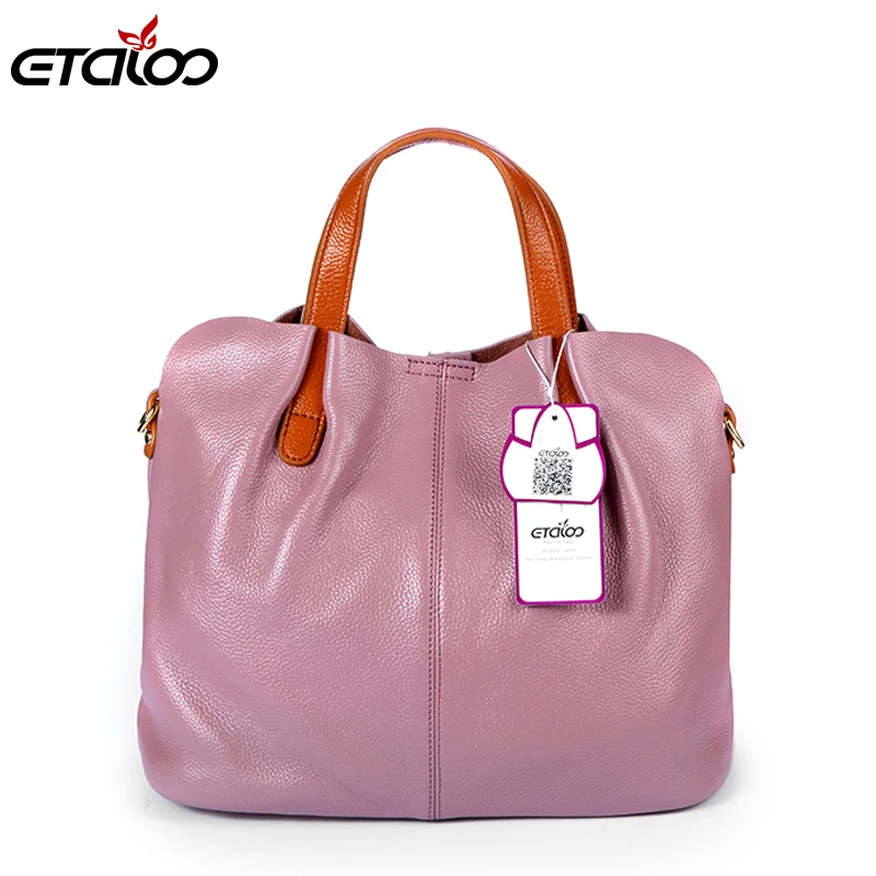 Женские сумки из 100% натуральной кожи через плечо для женщин сумка Bolsa Feminina Tote